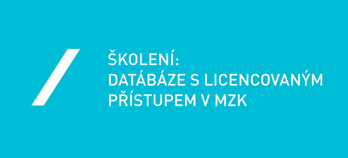 Databáze s licencovaným přístupem v MZK