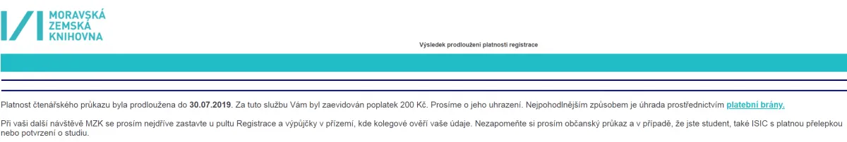 Online prodloužení Online prodloužení