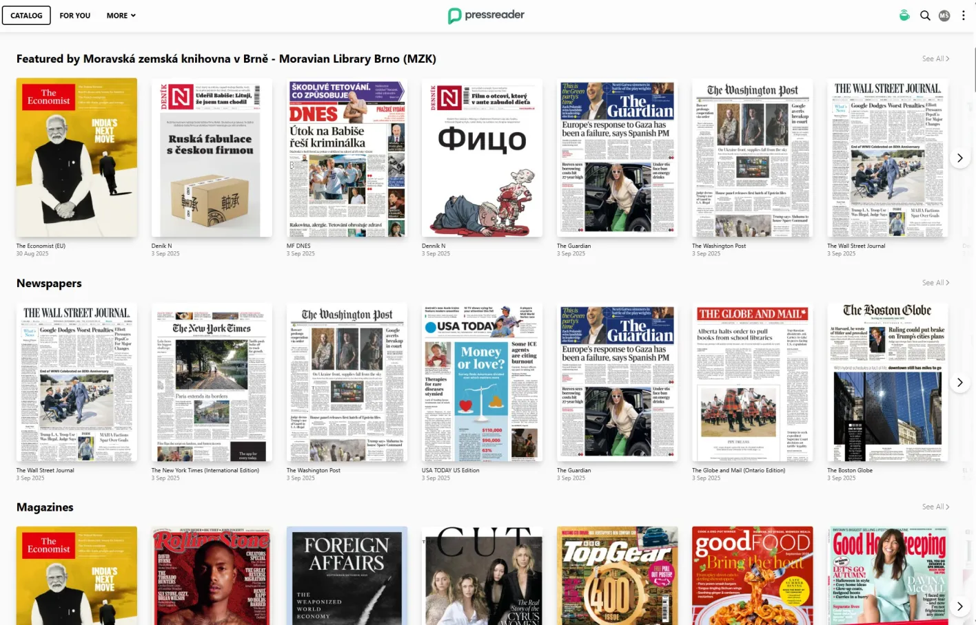 PressReader Catalog