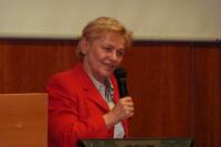 Paní Marianne Gruber, prezidentka Rakouské společnosti pro literaturu, která přijela na zahájení 2. cyklu Rakouská knihovna v přednáškách.