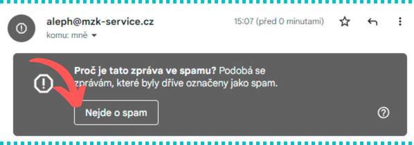 Označte prosím, že se nejedná o spam