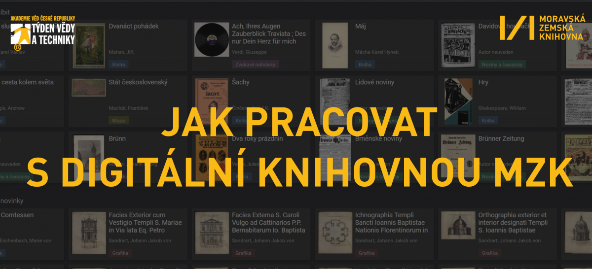 Jak pracovat s Digitální knihovnou MZK