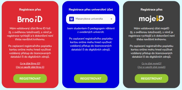 Online registrace